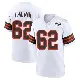 ＃62 Men's Elijah Chatman White Game Cleveland Browns 1946 Collection Alternate Jersey