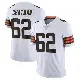 ＃62 Men's Elijah Chatman White Limited Cleveland Browns Vapor Untouchable Jersey