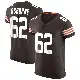 ＃62 Men's Justin Osborne Brown Elite Cleveland Browns Vapor Jersey