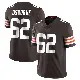 ＃62 Men's Justin Osborne Brown Limited Cleveland Browns Team Color Vapor Untouchable Jersey