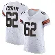 ＃62 Men's Justin Osborne White Elite Cleveland Browns Vapor Jersey