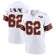 ＃62 Men's Justin Osborne White Game Cleveland Browns 1946 Collection Alternate Jersey