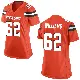 ＃62 Women's Bucky Williams Orange Game Cleveland Browns Alternate Jersey