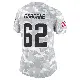 ＃62 Women's Justin Osborne Arctic Camo Limited Cleveland Browns 2024 Salute to Service Jersey
