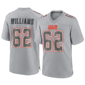 ＃62 Youth Bucky Williams Gray Game Cleveland Browns Atmosphere Fashion Jersey