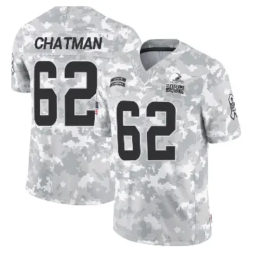 ＃62 Youth Elijah Chatman Arctic Camo Limited Cleveland Browns 2024 Salute to Service Jersey
