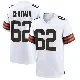 ＃62 Youth Elijah Chatman White Game Cleveland Browns Jersey