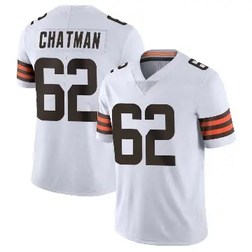 ＃62 Youth Elijah Chatman White Limited Cleveland Browns Vapor Untouchable Jersey