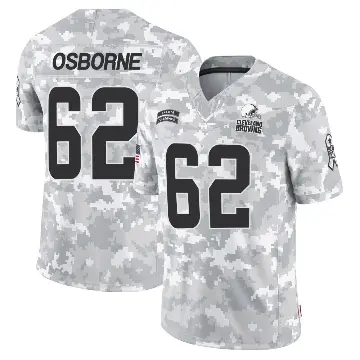 ＃62 Youth Justin Osborne Arctic Camo Limited Cleveland Browns 2024 Salute to Service Jersey