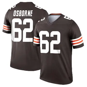 ＃62 Youth Justin Osborne Brown Legend Cleveland Browns Jersey