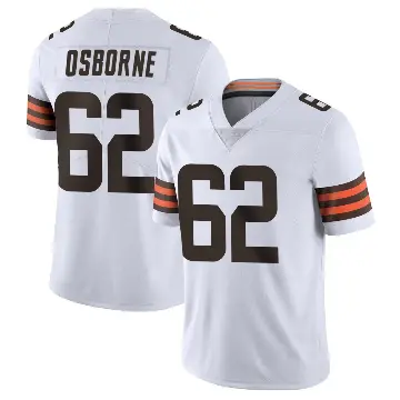 ＃62 Youth Justin Osborne White Limited Cleveland Browns Vapor Untouchable Jersey