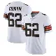 ＃62 Youth Justin Osborne White Limited Cleveland Browns Vapor Untouchable Jersey