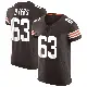 ＃63 Men's Jeremiah Byers Brown Elite Cleveland Browns Vapor Jersey