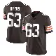 ＃63 Men's Jeremiah Byers Brown Limited Cleveland Browns Team Color Vapor Untouchable Jersey