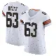 ＃63 Men's Jeremiah Byers White Elite Cleveland Browns Vapor Jersey