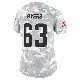 ＃63 Women's Jeremiah Byers Arctic Camo Limited Cleveland Browns 2024 Salute to Service Jersey