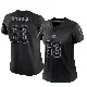＃63 Women's Jeremiah Byers Black Limited Cleveland Browns Reflective Jersey