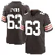 ＃63 Youth Jeremiah Byers Brown Game Cleveland Browns Team Color Jersey