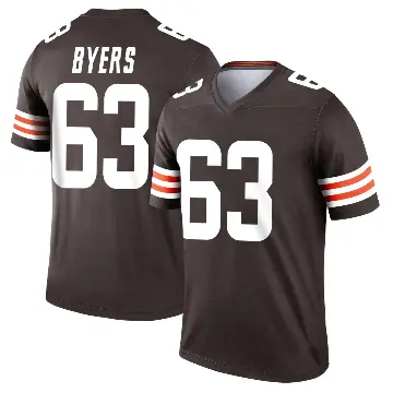 ＃63 Youth Jeremiah Byers Brown Legend Cleveland Browns Jersey