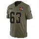 ＃63 Youth Jeremiah Byers Olive Limited Cleveland Browns 2025 Salute to Service Jersey