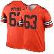 ＃63 Youth Jeremiah Byers Orange Legend Cleveland Browns Inverted Jersey