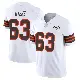 ＃63 Youth Jeremiah Byers White Limited Cleveland Browns Vapor 1946 Collection Alternate Jersey