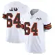 ＃64 Men's Brady Latham White Limited Cleveland Browns Vapor 1946 Collection Alternate Jersey