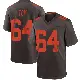 ＃64 Men's Cameron Tom Brown Game Cleveland Browns Alternate Jersey
