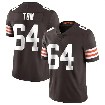 ＃64 Men's Cameron Tom Brown Limited Cleveland Browns Team Color Vapor Untouchable Jersey