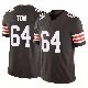 ＃64 Men's Cameron Tom Brown Limited Cleveland Browns Vapor F.U.S.E. Jersey