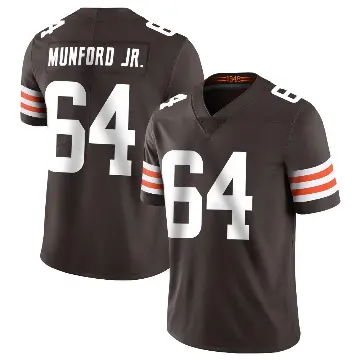 ＃64 Men's Thayer Munford Jr. Brown Limited Cleveland Browns Team Color Vapor Untouchable Jersey