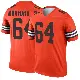＃64 Men's Thayer Munford Jr. Orange Legend Cleveland Browns Inverted Jersey