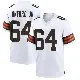 ＃64 Men's Thayer Munford Jr. White Game Cleveland Browns Jersey