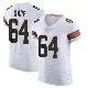 ＃64 Men's Tyreak Sapp White Elite Cleveland Browns Vapor Jersey