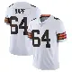 ＃64 Men's Tyreak Sapp White Limited Cleveland Browns Vapor Untouchable Jersey