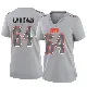 ＃64 Women's Brady Latham Gray Game Cleveland Browns Atmosphere Fashion Jersey