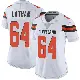 ＃64 Women's Brady Latham White Limited Cleveland Browns Vapor Untouchable Jersey