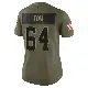 ＃64 Women's Cameron Tom Olive Limited Cleveland Browns 2025 Salute to Service Jersey