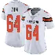 ＃64 Women's Cameron Tom White Limited Cleveland Browns Vapor Untouchable Jersey