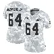 ＃64 Women's Thayer Munford Jr. Arctic Camo Limited Cleveland Browns 2024 Salute to Service Jersey