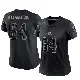 ＃64 Women's Thayer Munford Jr. Black Limited Cleveland Browns Reflective Jersey