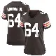 ＃64 Women's Thayer Munford Jr. Brown Game Cleveland Browns Team Color Jersey
