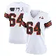 ＃64 Women's Thayer Munford Jr. White Game Cleveland Browns 1946 Collection Alternate Jersey