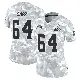＃64 Women's Tyreak Sapp Arctic Camo Limited Cleveland Browns 2024 Salute to Service Jersey