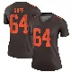 ＃64 Women's Tyreak Sapp Brown Legend Cleveland Browns Alternate Jersey