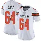 ＃64 Women's Tyreak Sapp White Limited Cleveland Browns Vapor Untouchable Jersey
