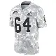 ＃64 Youth Brady Latham Arctic Camo Limited Cleveland Browns 2024 Salute to Service Jersey
