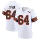 ＃64 Youth Brady Latham White Game Cleveland Browns 1946 Collection Alternate Jersey