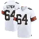 ＃64 Youth Brady Latham White Game Cleveland Browns Jersey