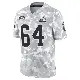 ＃64 Youth Thayer Munford Jr. Arctic Camo Limited Cleveland Browns 2024 Salute to Service Jersey